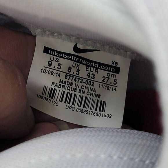 Nike‎ Men's Flystepper 2K3 Hi-top Sneakers 9.5 Pure Platinum Gray 677473-002 - Picture 12 of 12